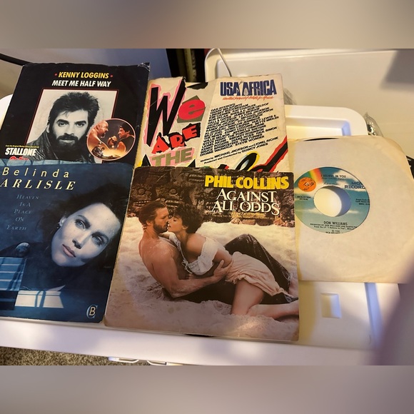 8 vinyl 45s 89’s music Atlantic Starr, Whitney Houston, Starship, Lits Ford, & - Picture 3 of 3